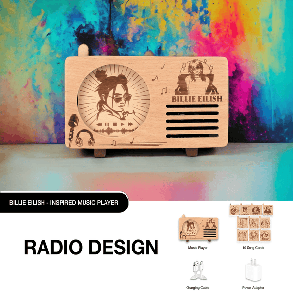 Billie Eilish - inspired Music Player | Radio Design